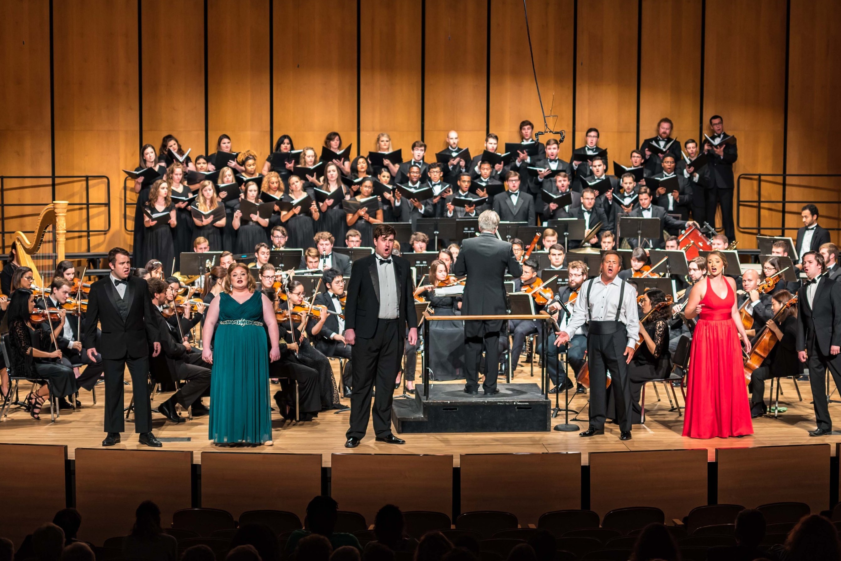 orchestra on theater stage