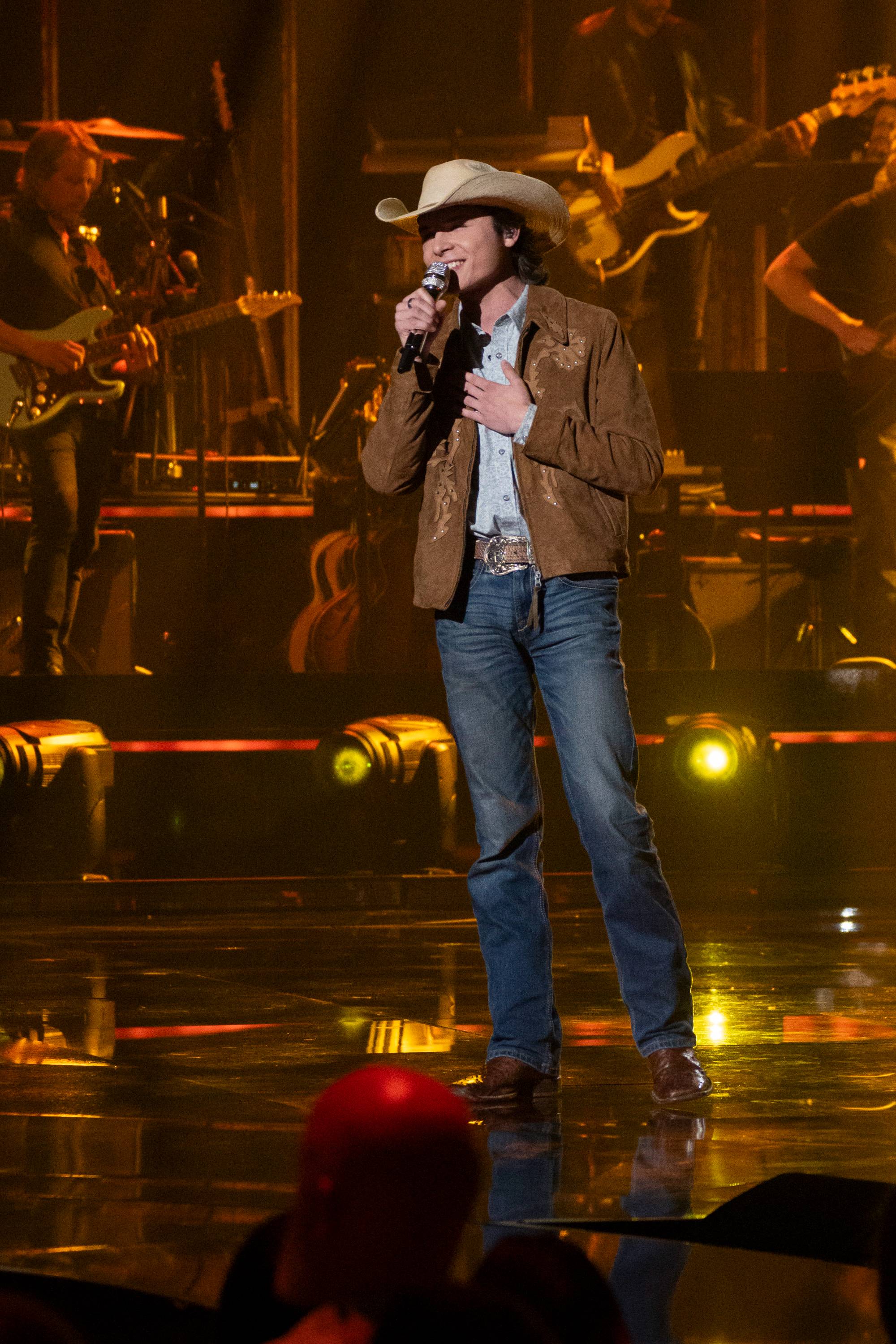 John Foster performs on "American Idol"