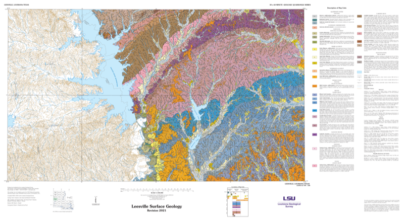 Leesville Surface Geology 2022