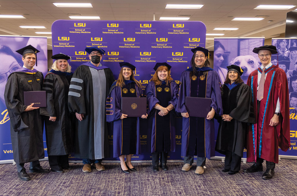 graduates and  mentors at fall 2024 commencement