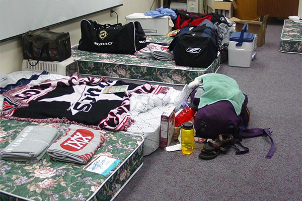 temporary housing for volunteers